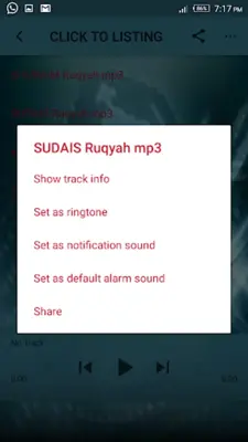 Full Ruqyah Sharia mp3 offline android App screenshot 0