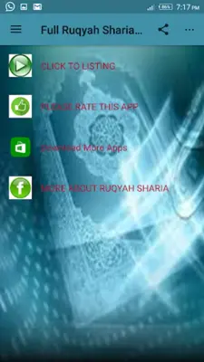 Full Ruqyah Sharia mp3 offline android App screenshot 1